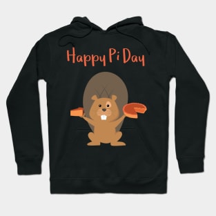 Delicious Pi Day with Pies on Squirrel Hands - Pi Day Hoodie